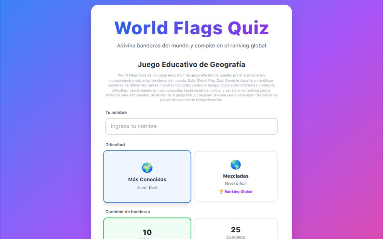 World Flags Quiz
